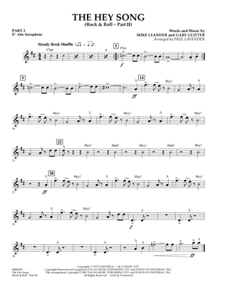 Book cover for The Hey Song (Rock & Roll Part II) (Flex-Band) - Pt.2 - Eb Alto Saxophone