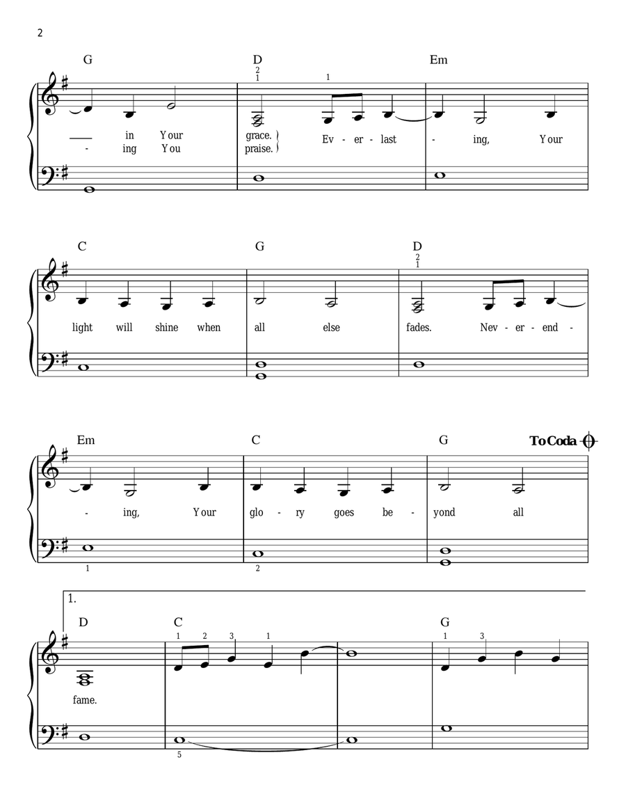 From The Inside Out Easy Piano scores gallery preview page 2
