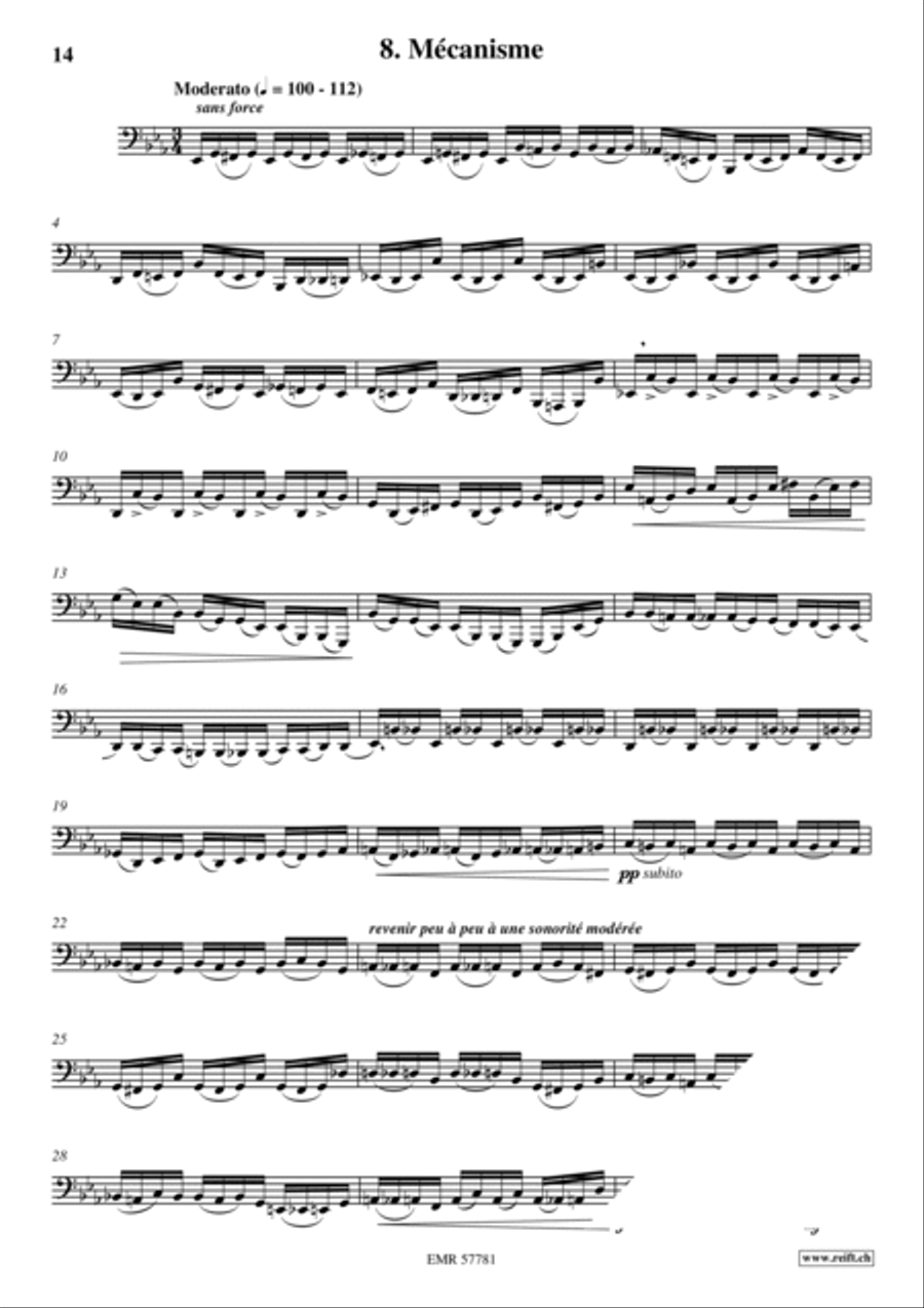 36 Etudes Transcendantes Tuba scores gallery preview page 10