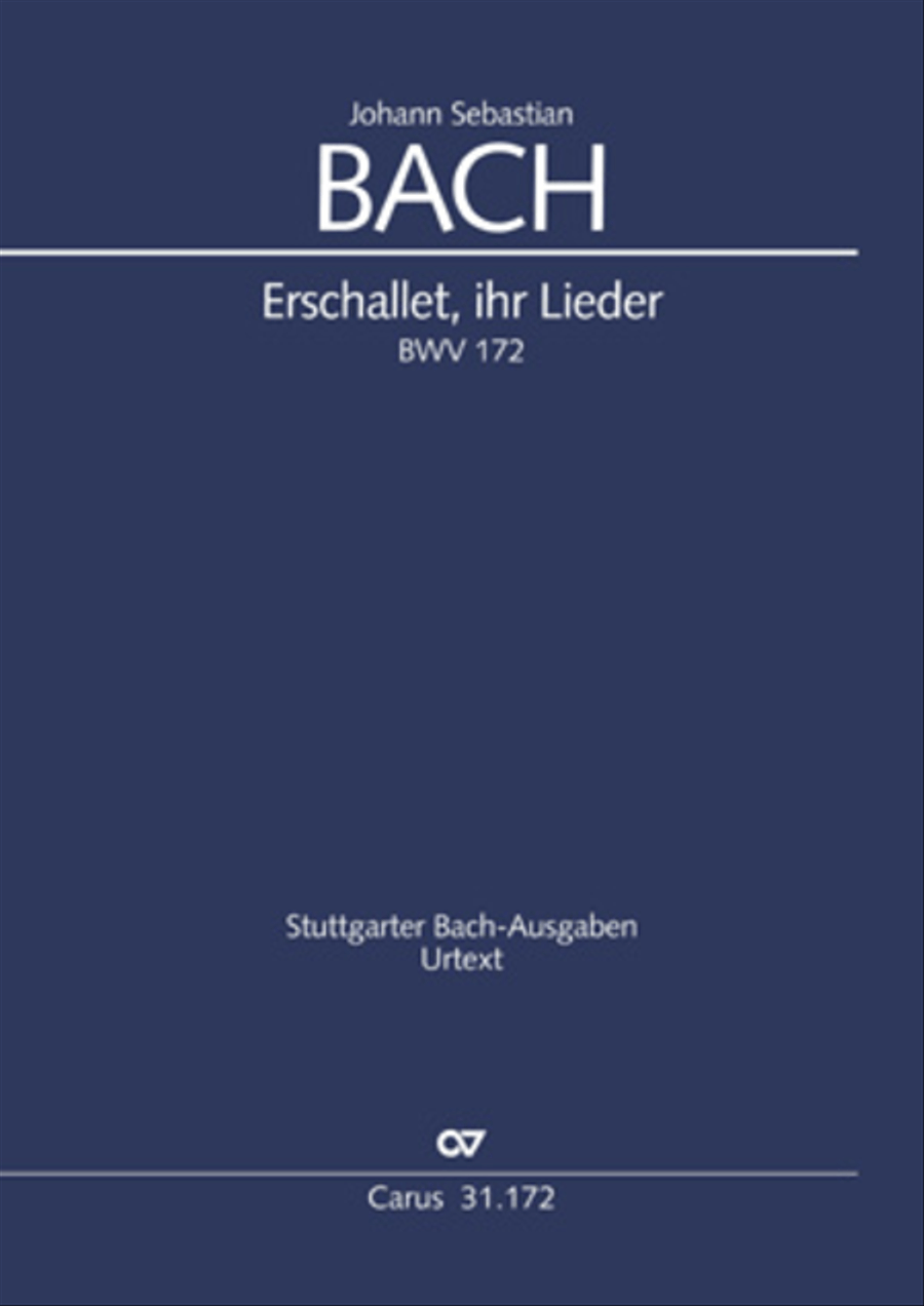 Sound forth, now with singing (Erschallet, ihr Lieder) 4-Part scores gallery preview page 1
