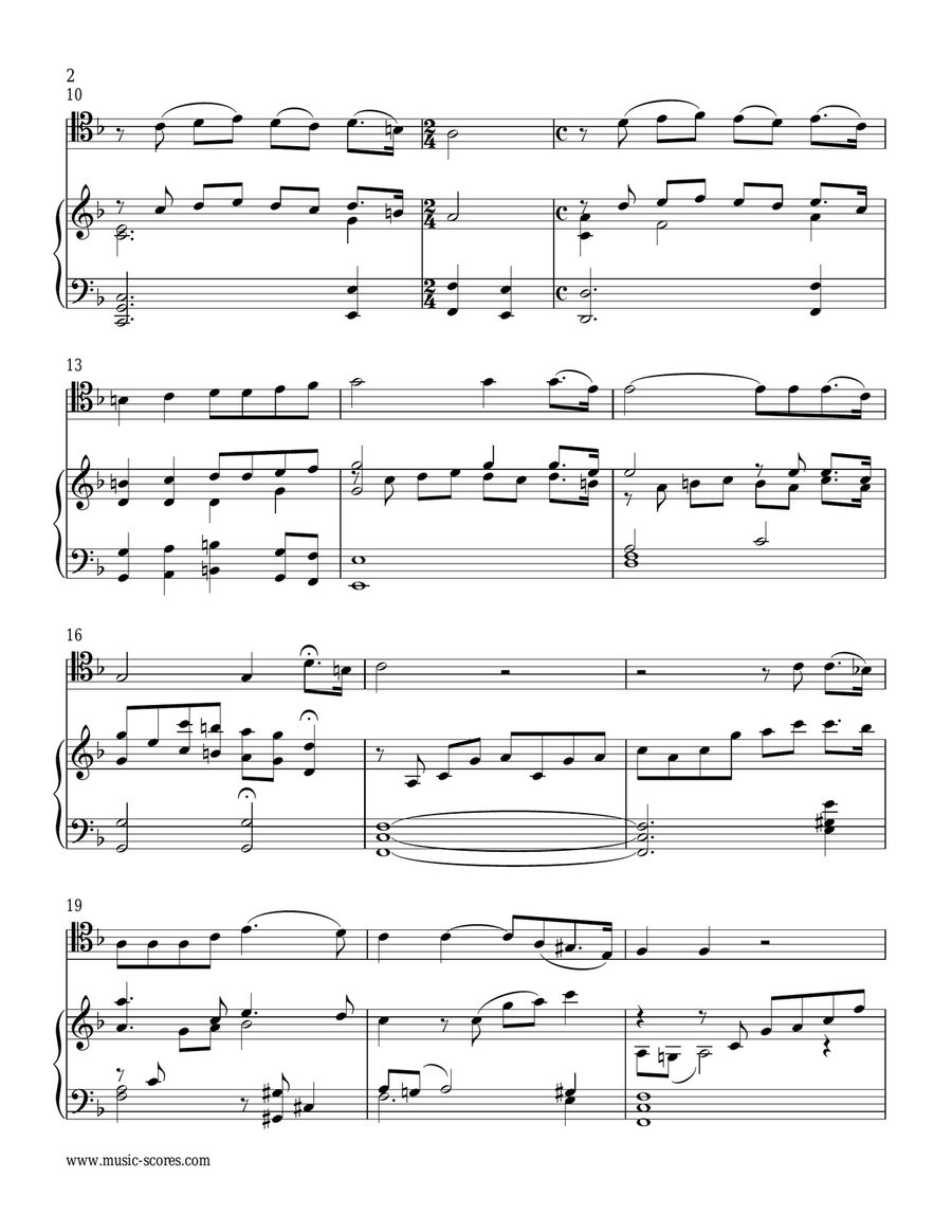 Nessun Dorma - Trombone and Piano Piano scores gallery preview page 2