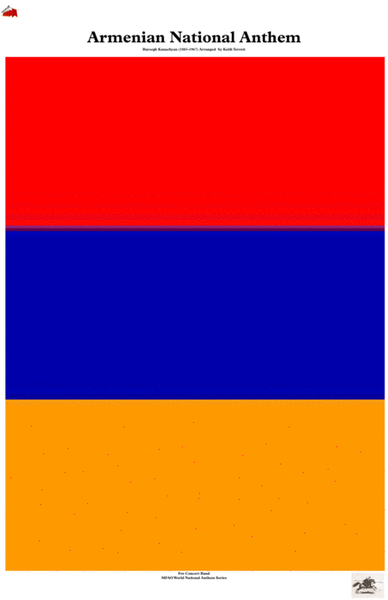 Armenian National Anthem for Concert/Wind Band image number null