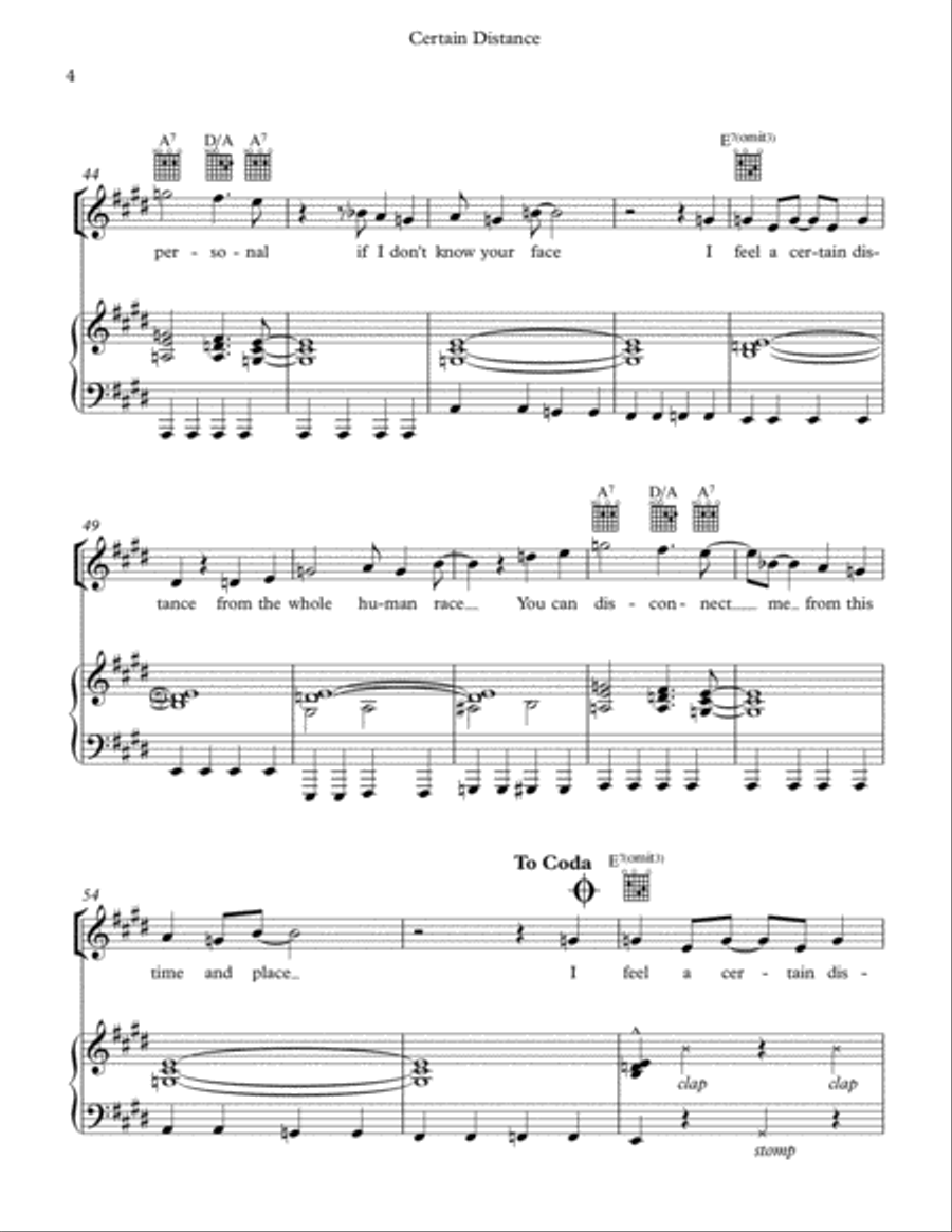 Certain Distance Voice scores gallery preview page 4