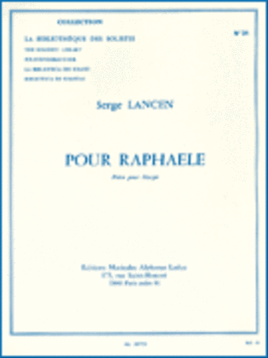 For Raphaele, For Harp Harp scores gallery preview page 1