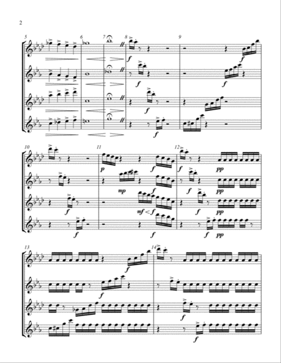 Family Saxaque Family Saxaque Woodwind Quartet scores gallery preview page 2