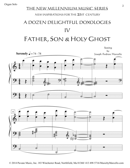 Delightful Doxology IV - Father, Son & Holy Ghost - Organ (C) image number null