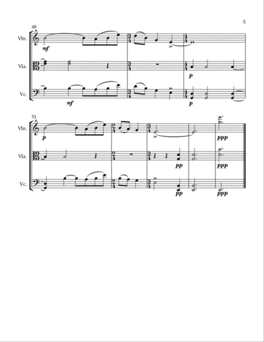 Evening in Transylvania String Trio scores gallery preview page 5