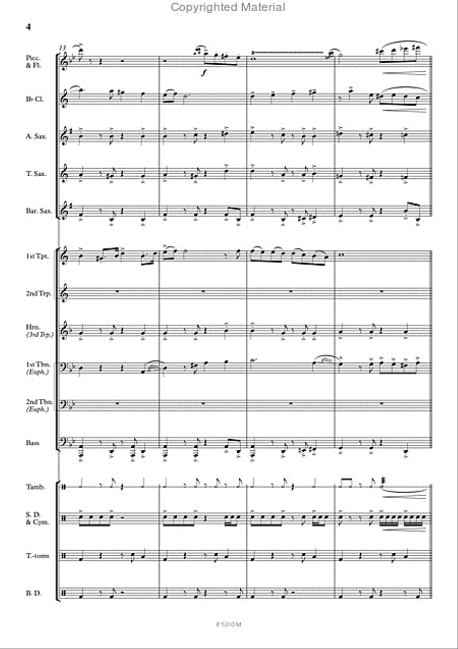Danse de Rabbi Jacob Marching Band scores gallery preview page 5