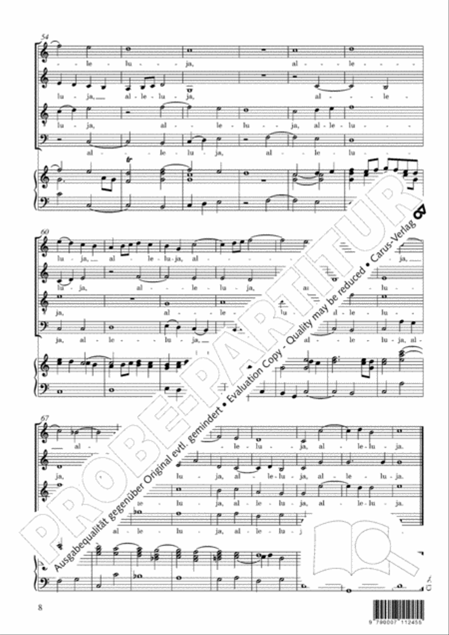Beata es, Virgo Maria 4-Part scores gallery preview page 9