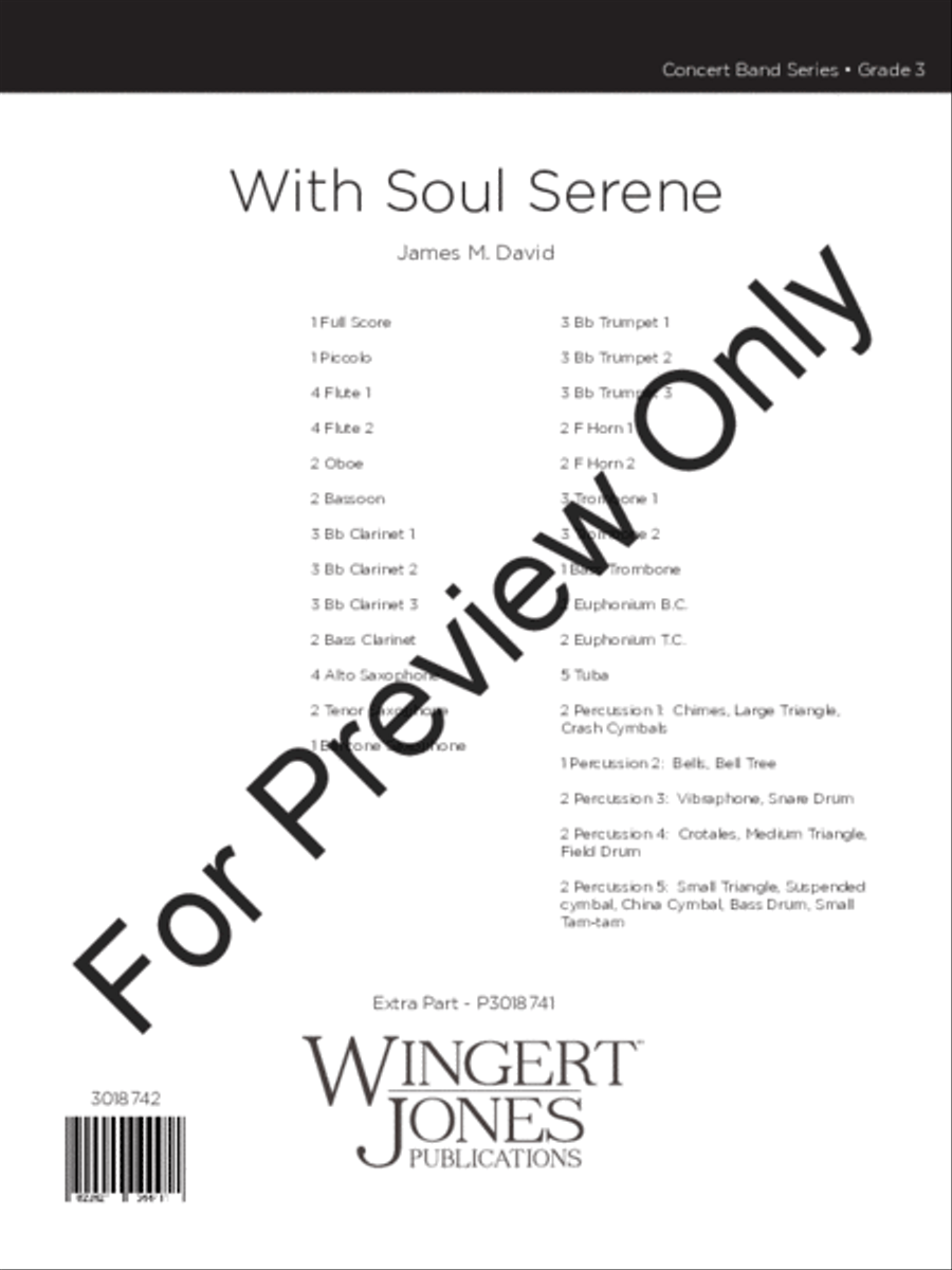 With Soul Serene (Score) Concert Band scores gallery preview page 2