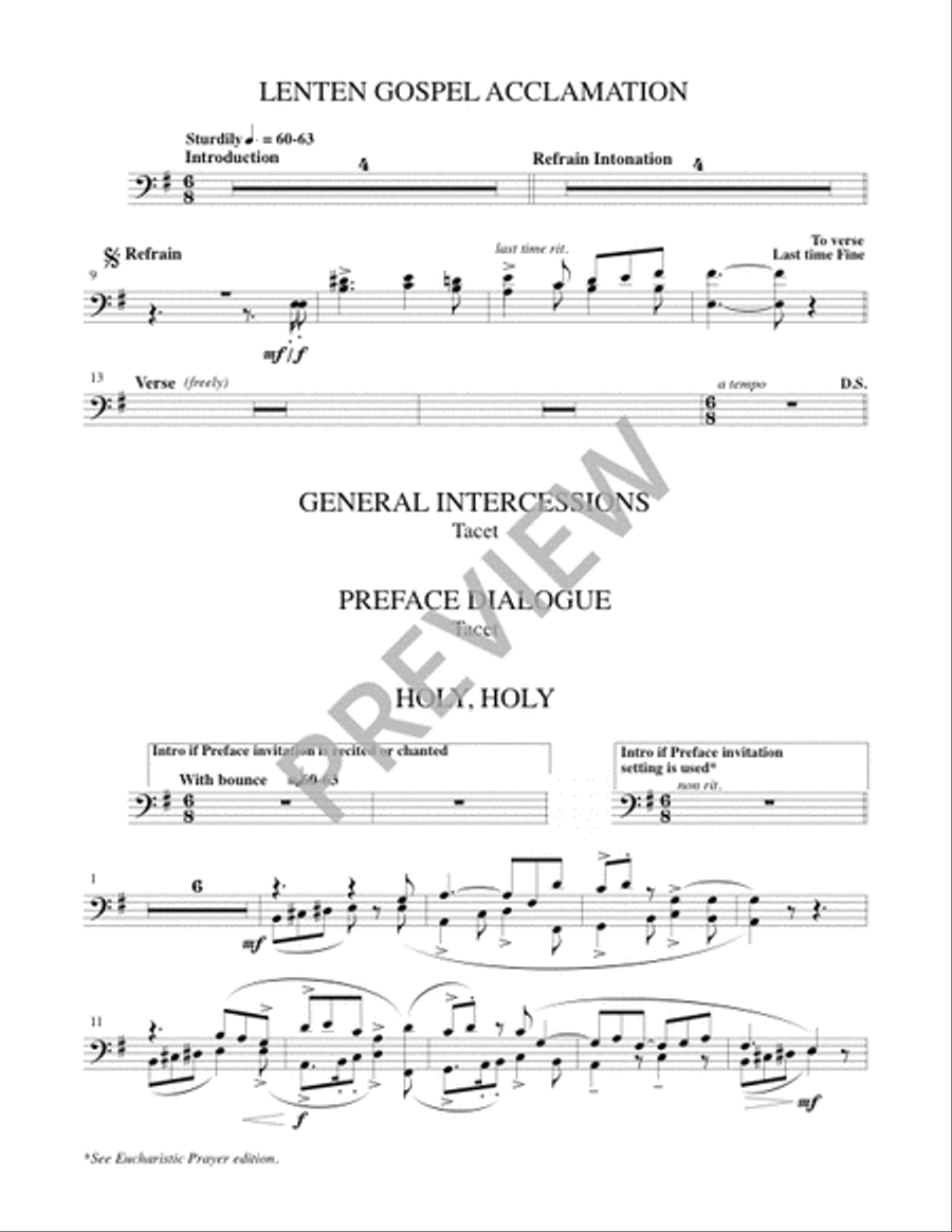 Mass of the Angels and Saints - Brass edition Handbell Choir scores gallery preview page 13