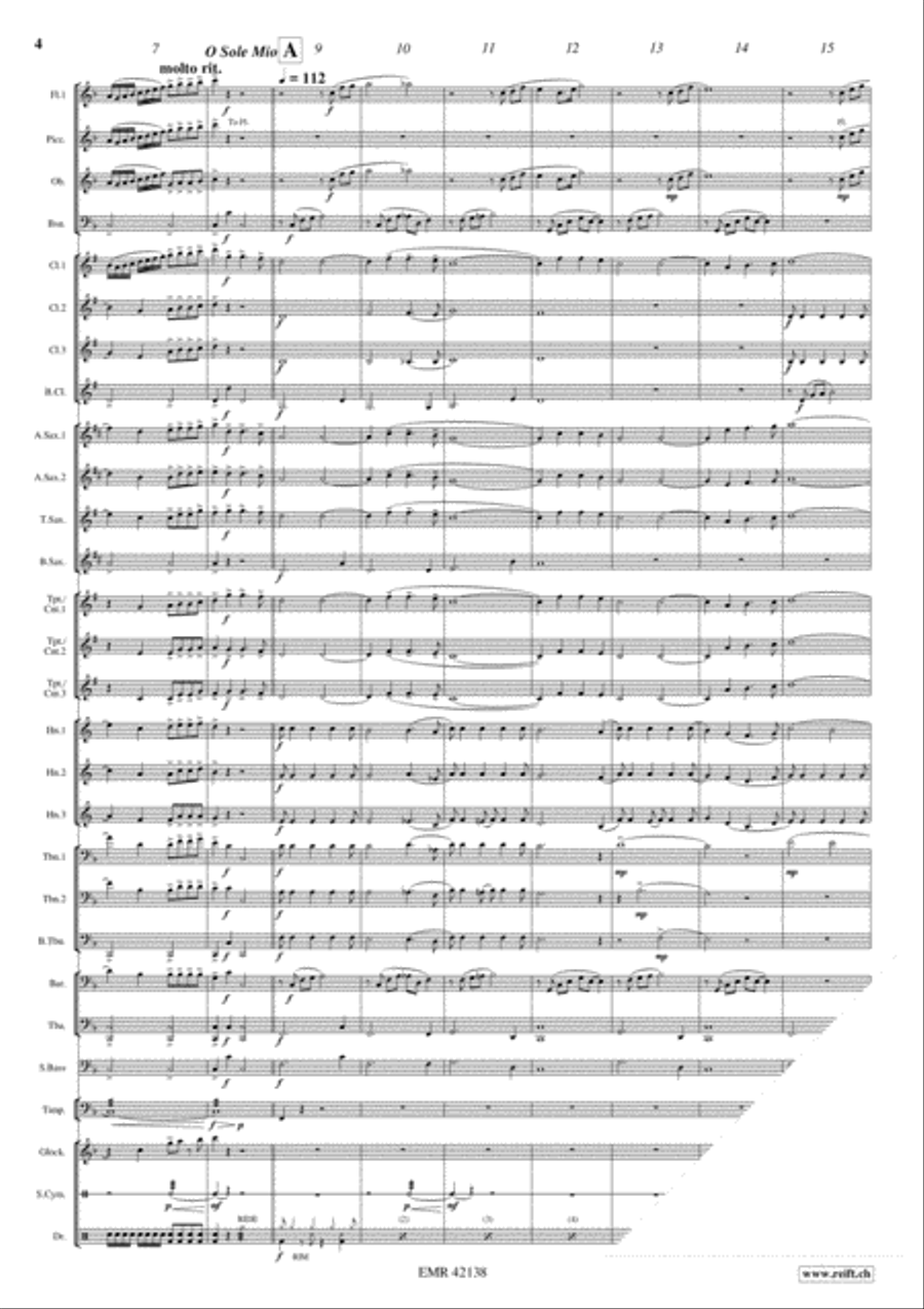 Greetings From Italy Concert Band scores gallery preview page 4