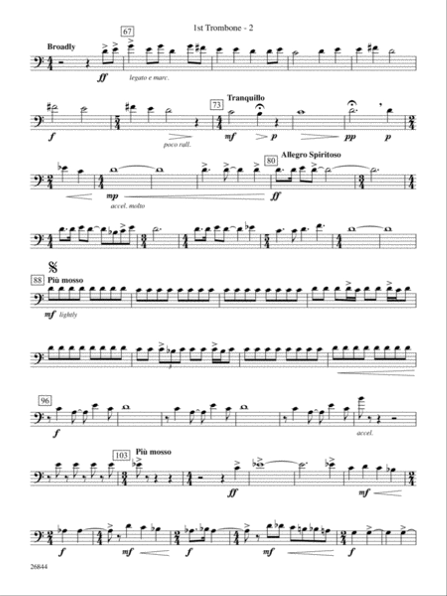 Foundation: 1st Trombone Foundation: 1st Trombone Concert Band scores gallery preview page 2