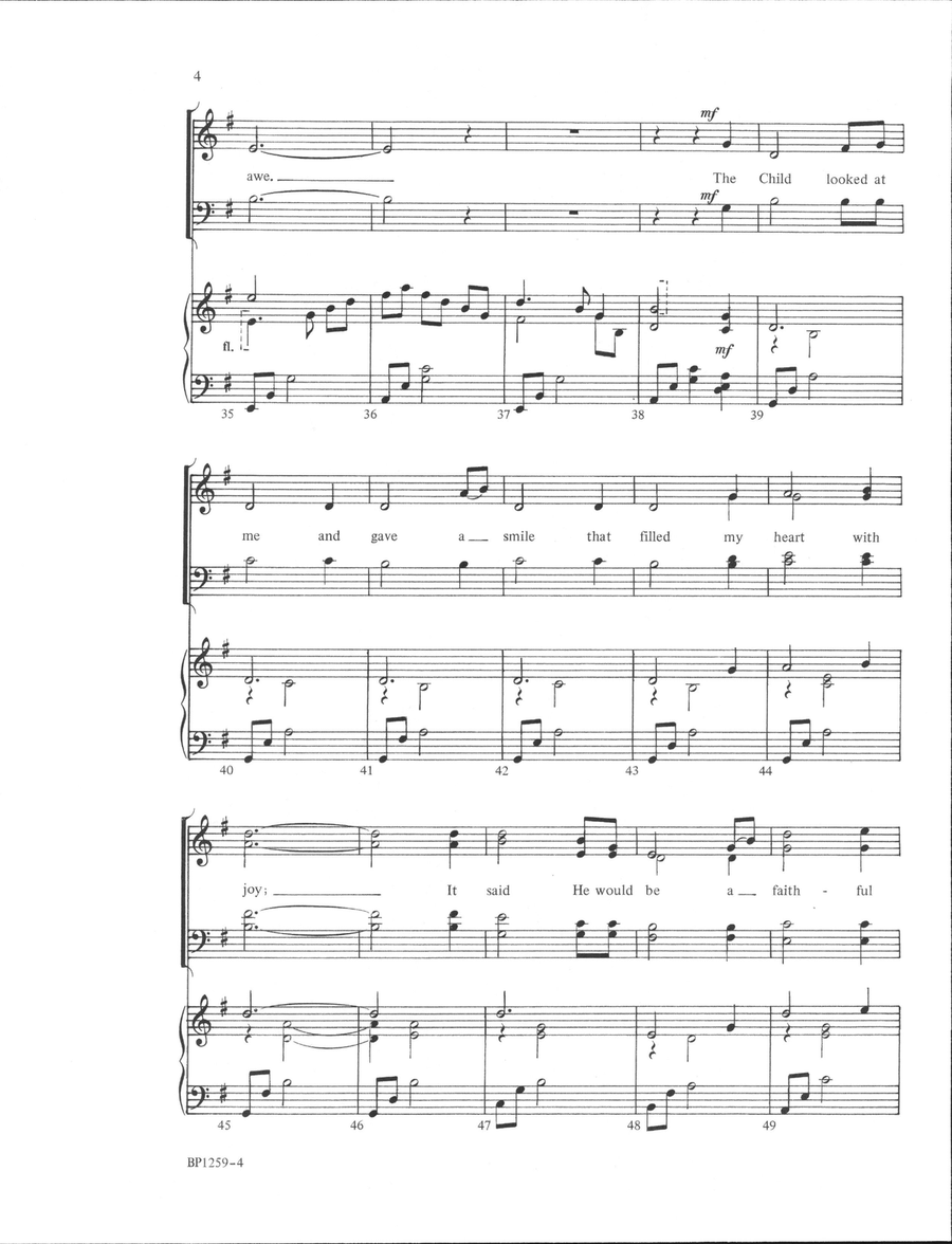 The Littlest Shepherd's Song 4-Part scores gallery preview page 4