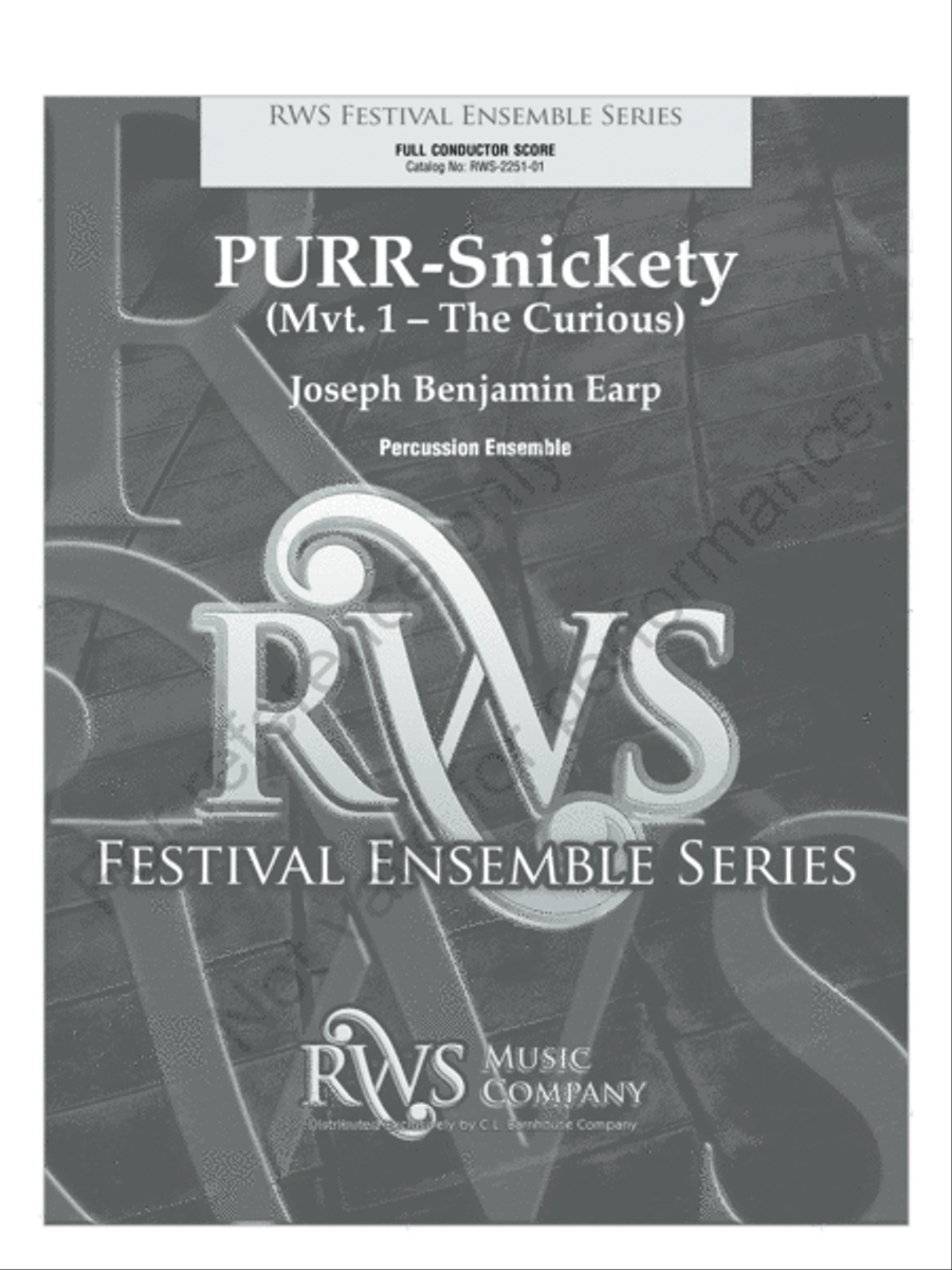 PURR-Snickety Percussion Ensemble scores gallery preview page 2