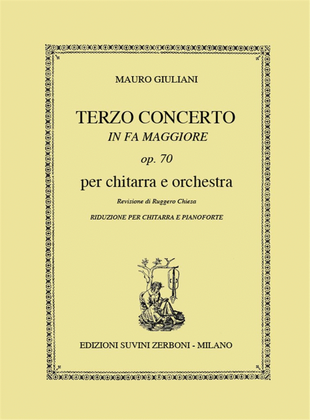 Book cover for Concerto N. 3 Op. 70 (Chiesa)