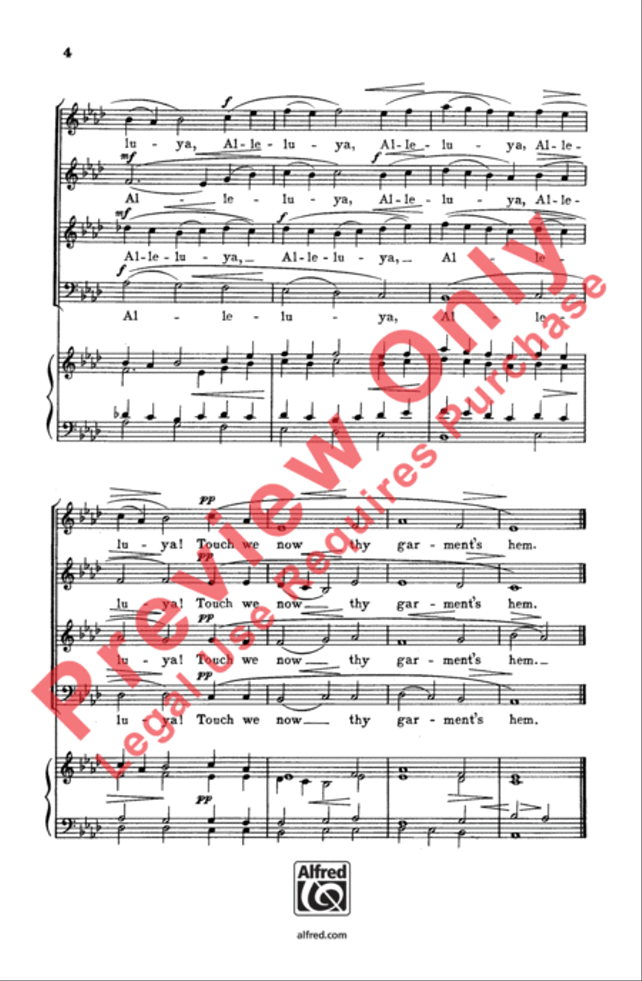Draw Us in the Spirit's Tether 4-Part scores gallery preview page 4