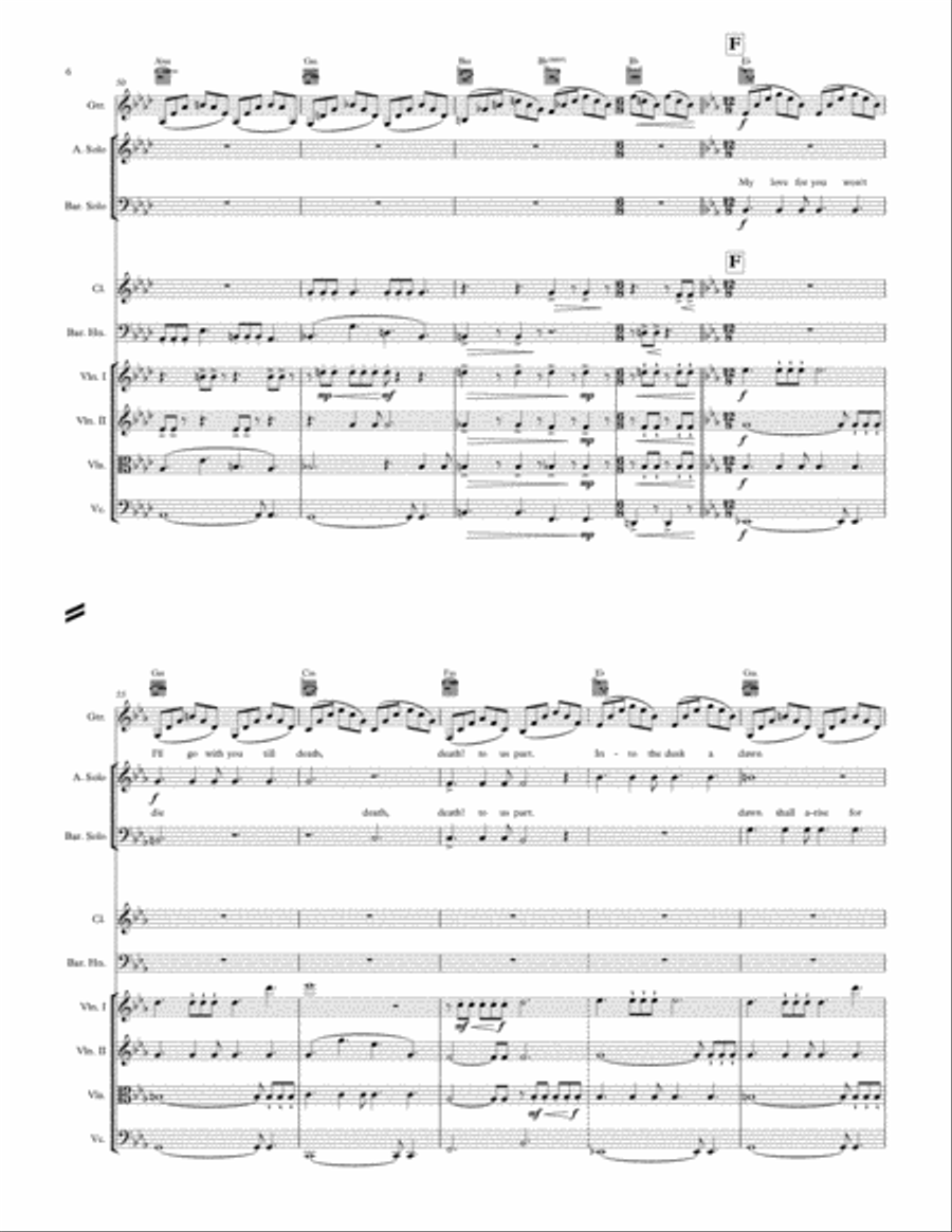 A Love From Dusk Chamber Orchestra scores gallery preview page 6