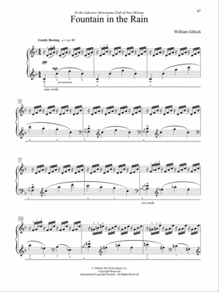 William Gillock Recital Collection Piano Solo scores gallery preview page 4