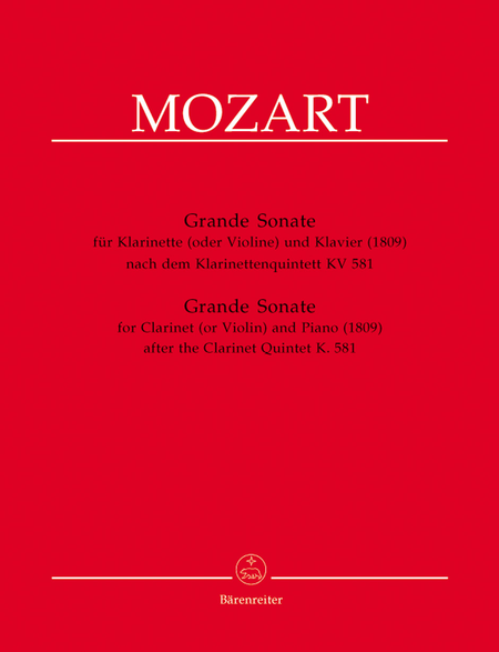 Grande Sonate for A Clarinet (or Violin) and Piano (1809)