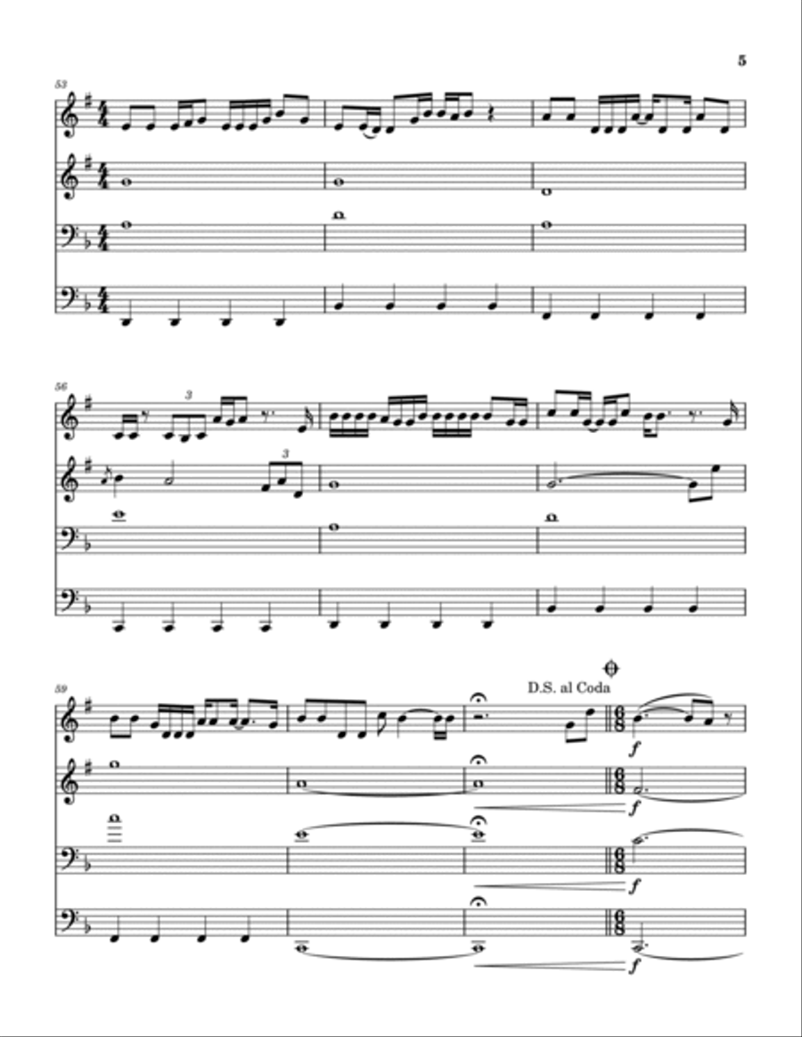 This Wish Brass Quartet scores gallery preview page 6