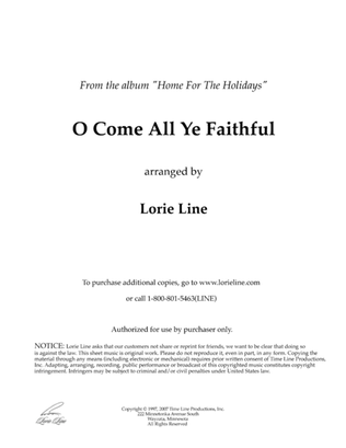 Book cover for O Come All Ye Faithful (from Home For The Holidays)