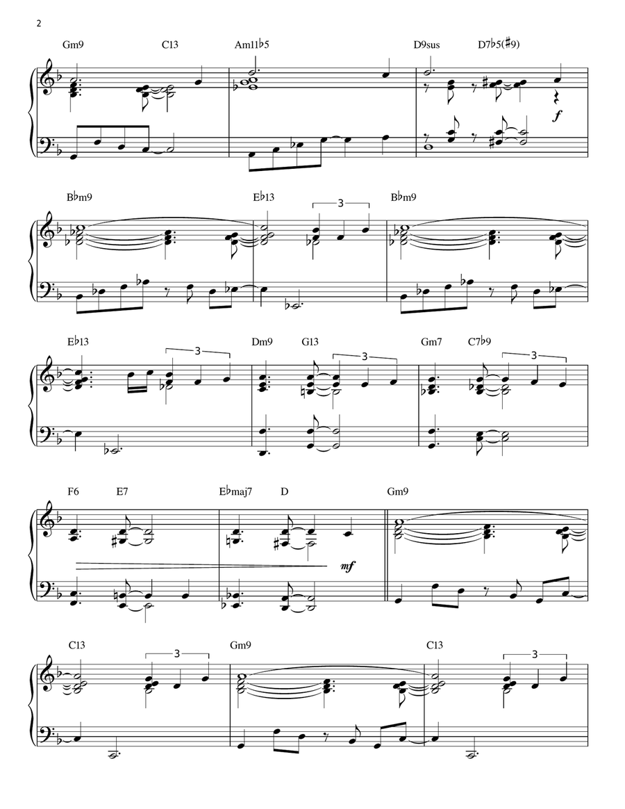 Speak Low [Jazz version] (arr. Brent Edstrom) Piano Solo scores gallery preview page 2