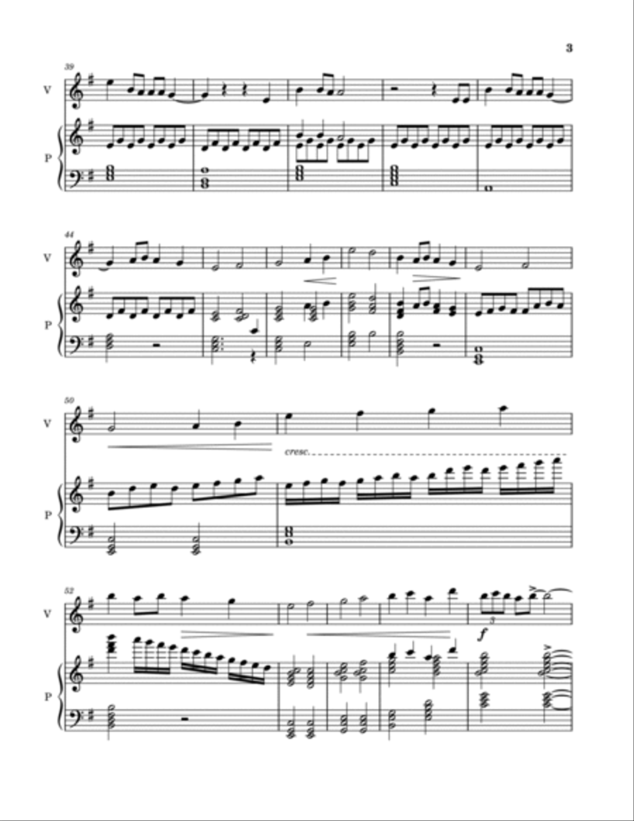 Lovely Violin Solo scores gallery preview page 3