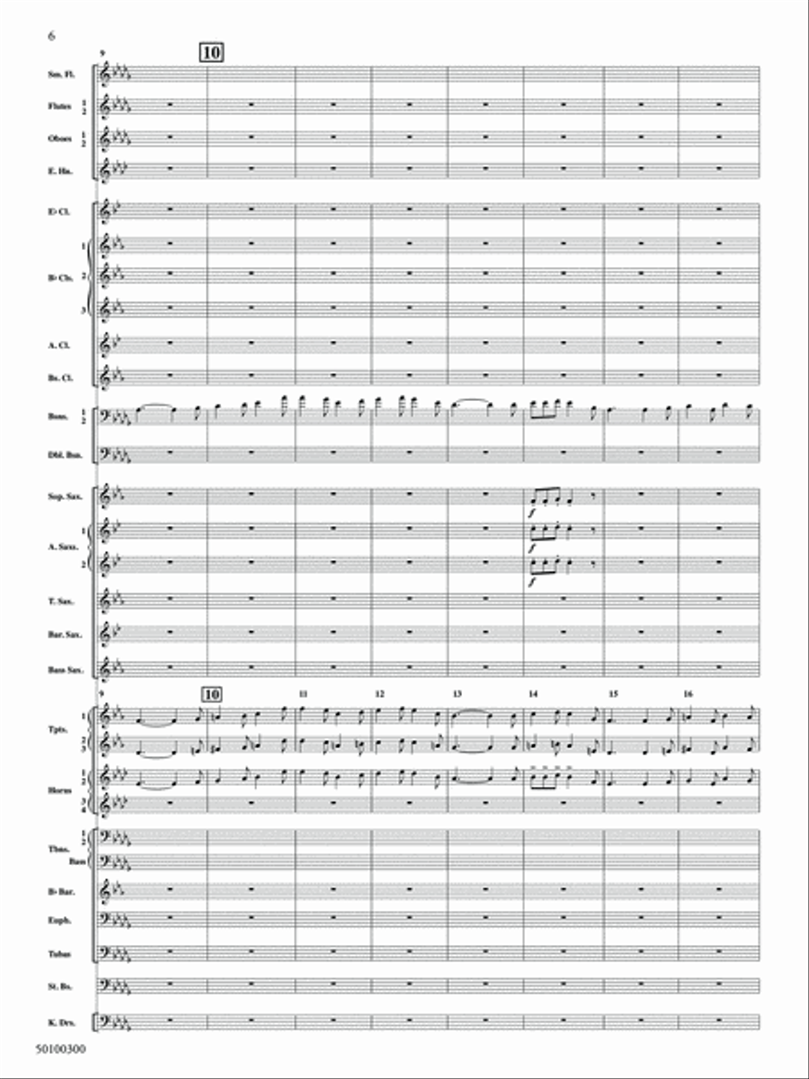 Lincolnshire Posy - 2020 Edition - Full Score Concert Band scores gallery preview page 6