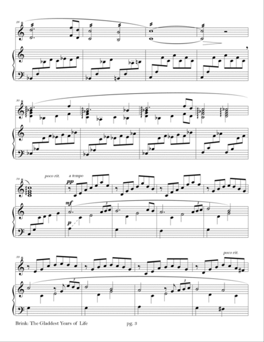 The Gladdest Years of Life (fantasia on 