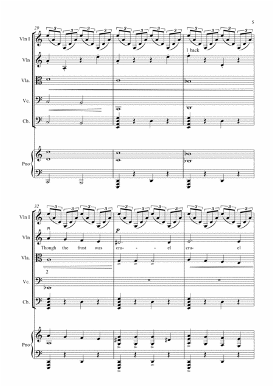 Snow Storm: The story of Good King Wenceslas (Junior Strings) Chamber Orchestra scores gallery preview page 6