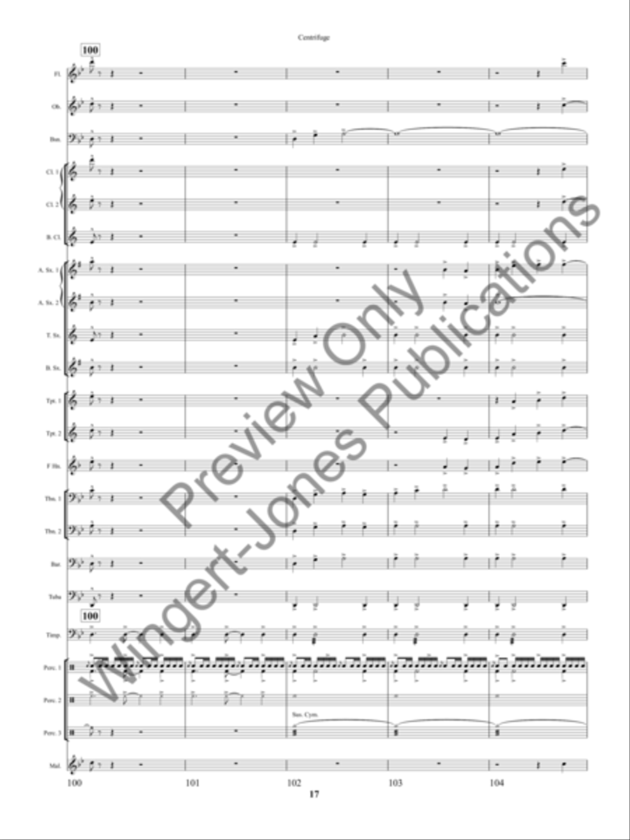 Centrifuge Centrifuge Concert Band scores gallery preview page 20