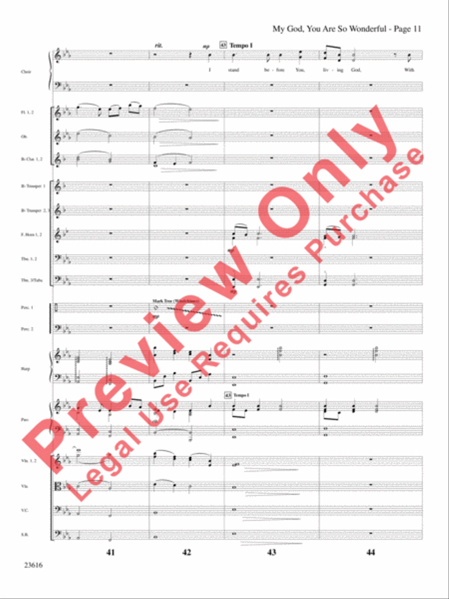 My God, You Are So Wonderful Choir scores gallery preview page 12