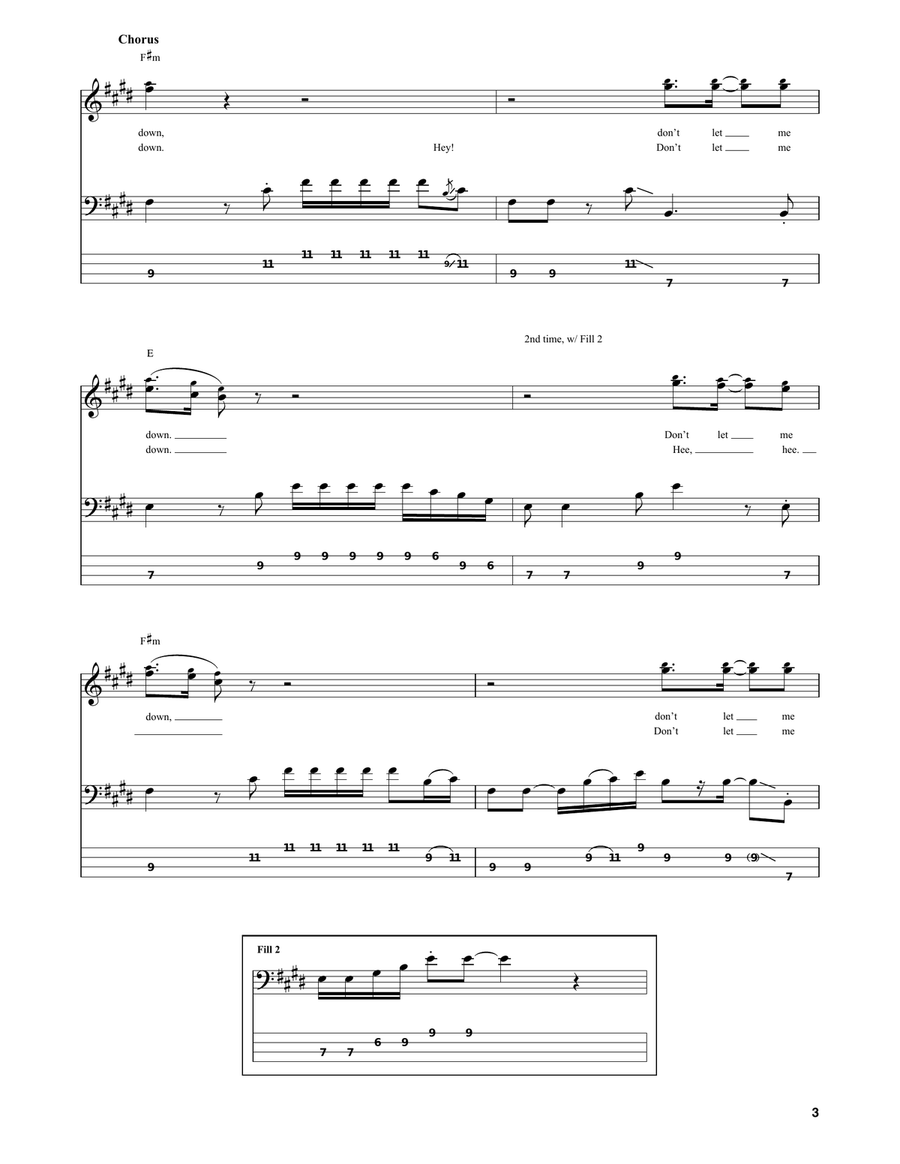 Don't Let Me Down Don't Let Me Down Acoustic Guitar scores gallery preview page 3