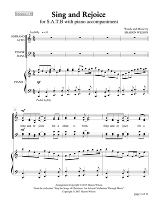 Sing and Rejoice (SATB quartet with piano accompaniment)