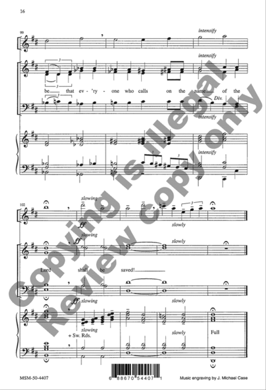 In the Last Days 3-Part scores gallery preview page 16