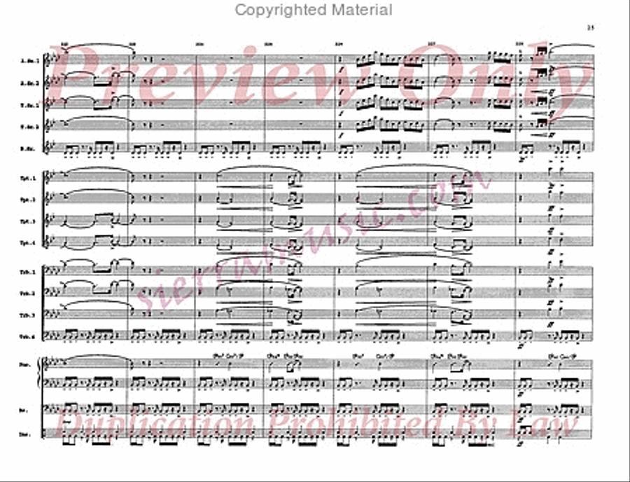 Dorian Blue Big Band scores gallery preview page 26