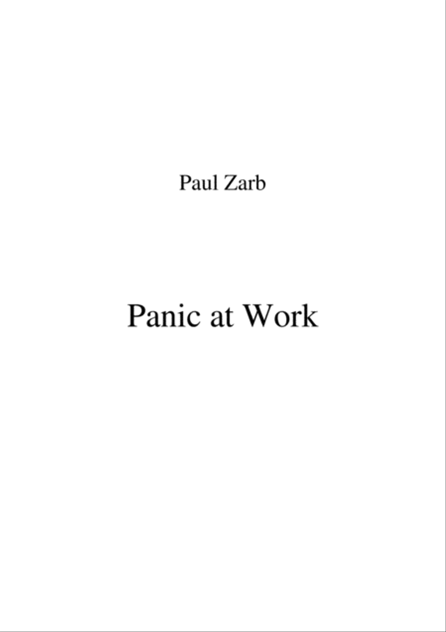 Panic at Work Panic at Work Piano Solo scores gallery preview page 1