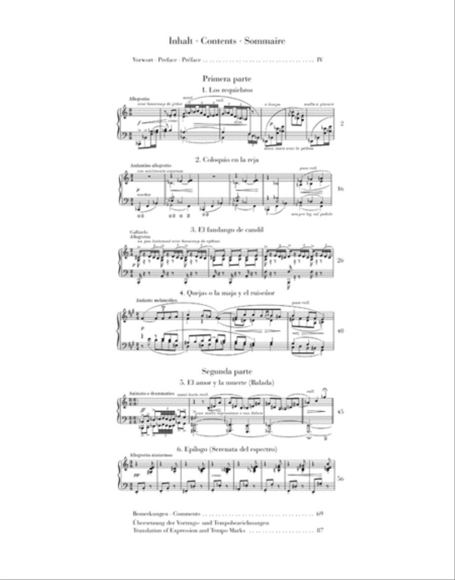 Goyescas – Los Majos Enamorados Piano Solo scores gallery preview page 2