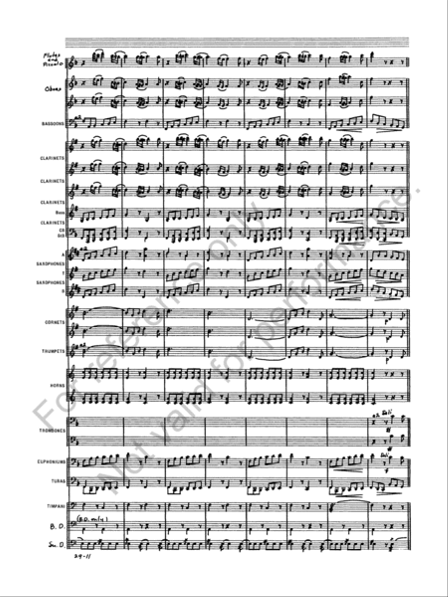 Semper Fidelis Concert Band scores gallery preview page 13