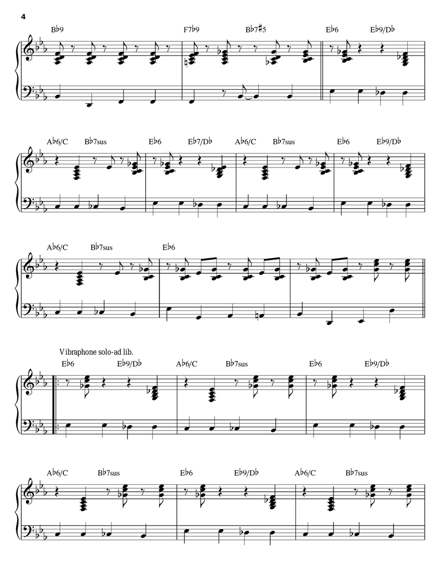 Flying Home Piano Solo scores gallery preview page 4