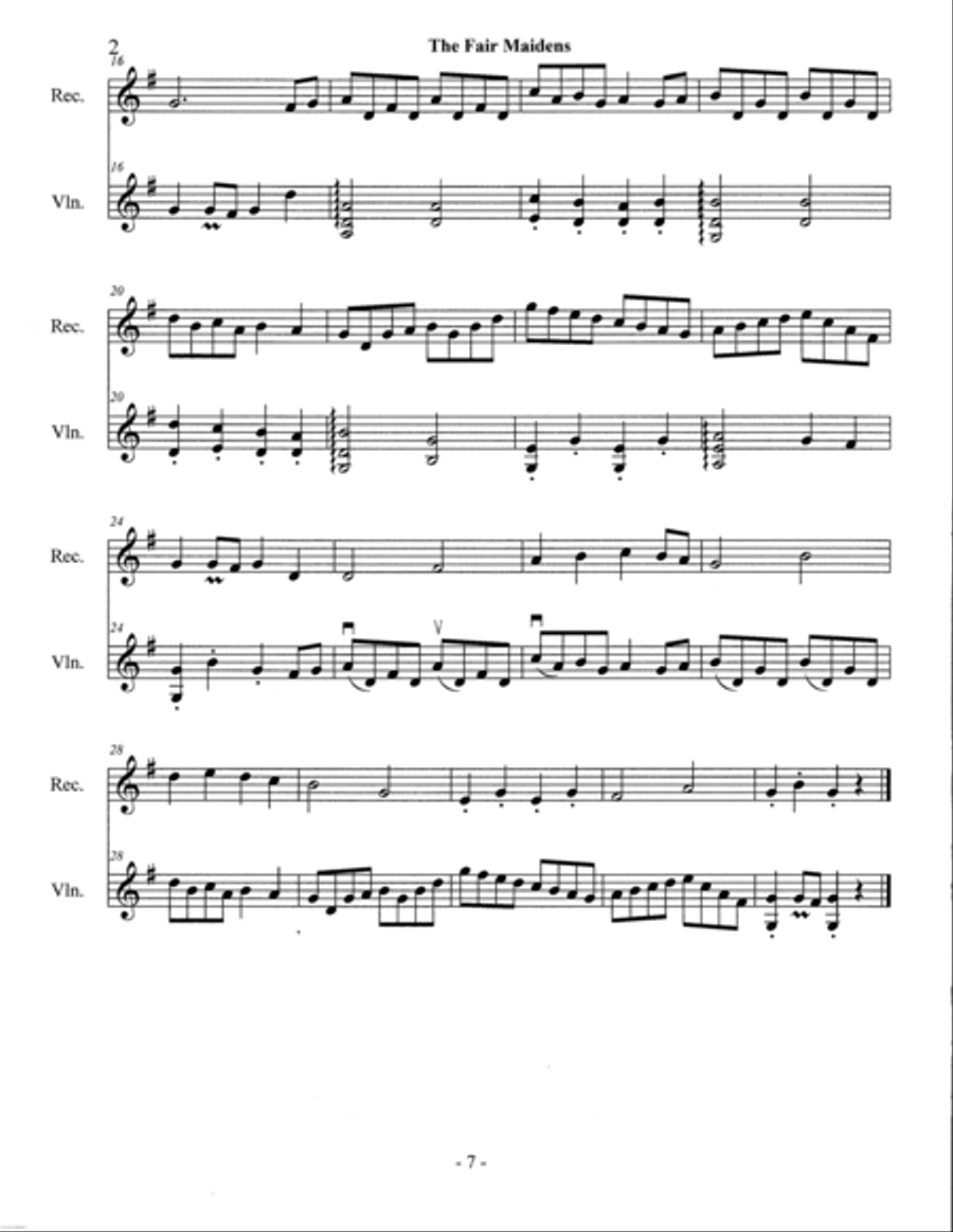 Maidens of Melody (5 Duos) Set of Parts scores gallery preview page 5