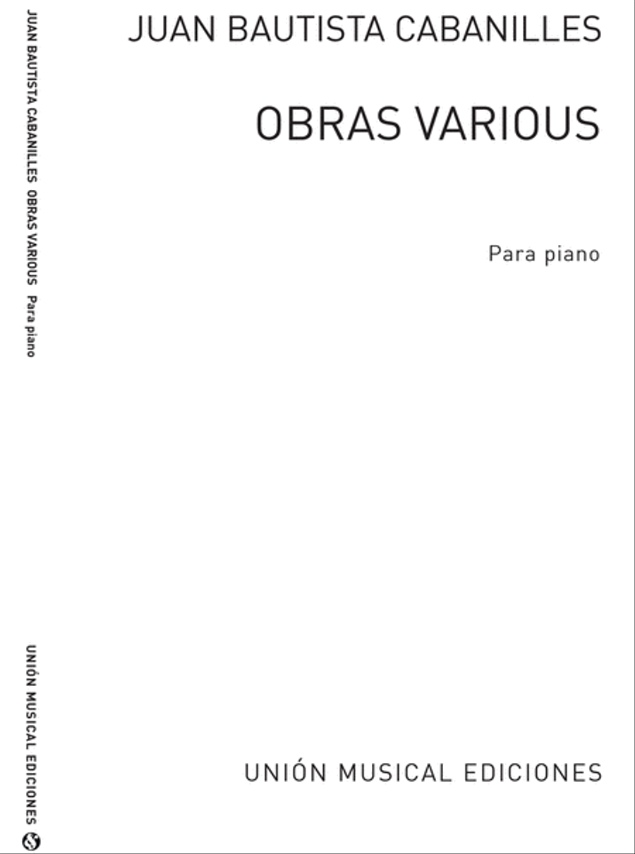 Cabanilles Obras Various Piano Solo scores gallery preview page 1