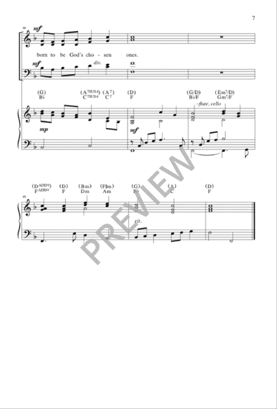 God's Beloved One God's Beloved One 3-Part scores gallery preview page 7