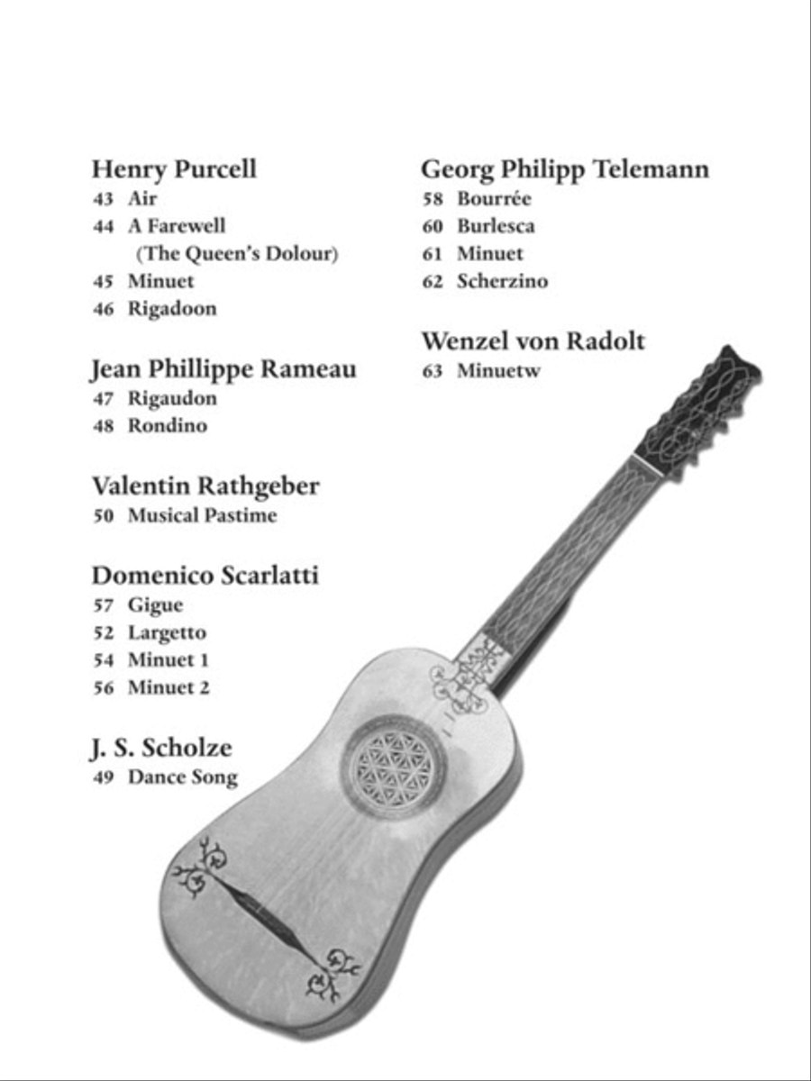 50 Baroque Solos for Classical Guitar Acoustic Guitar scores gallery preview page 3