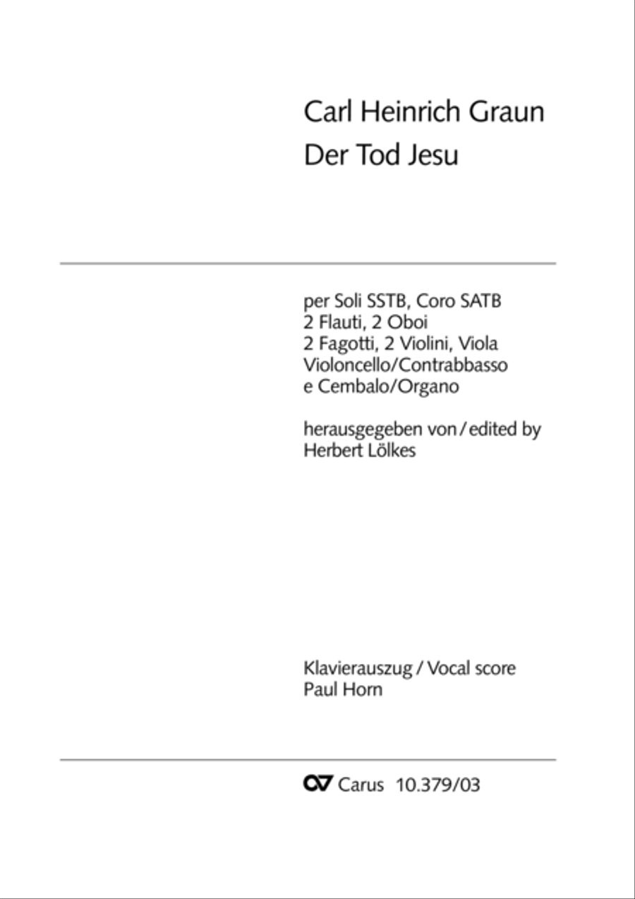 Der Tod Jesu 4-Part scores gallery preview page 2
