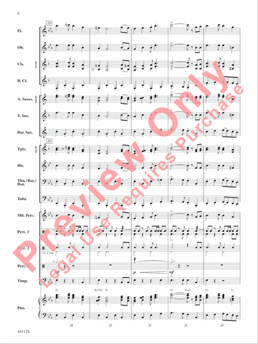 Zion March Concert Band scores gallery preview page 7