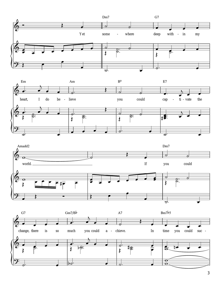 Could You Could You Piano, Vocal, Guitar scores gallery preview page 3
