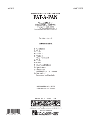 Book cover for Pat-A-Pan - Full Score