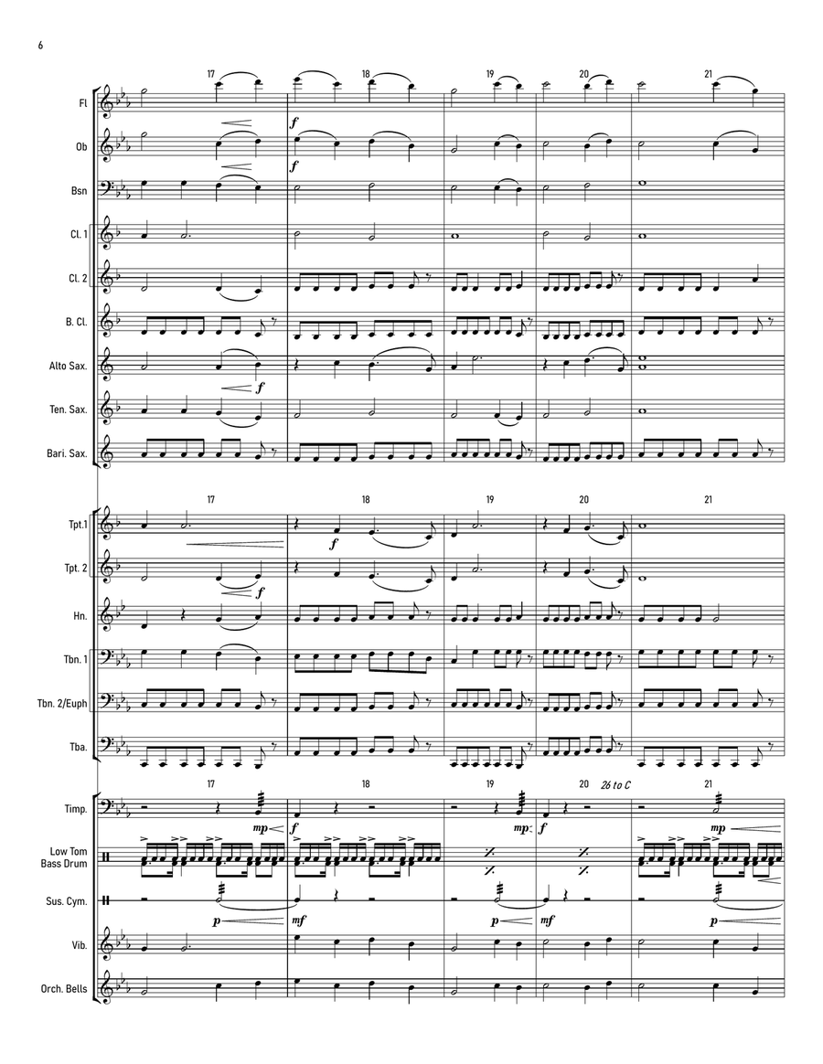 Theme From Fallout(R) 4 Concert Band scores gallery preview page 6